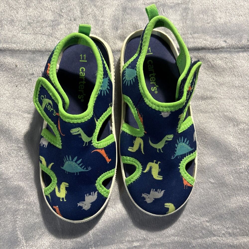 Carter’s Dinosaur Print Water Shoes Size 11